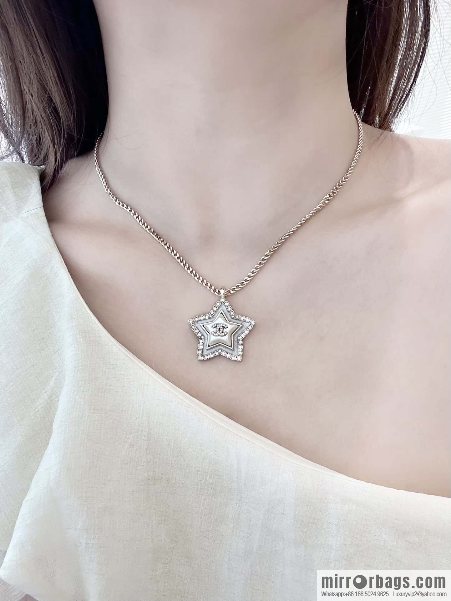 ❗️New ❗️☀️ New ☑️ Chanel pentagram ⭐ star necklace ☀️
