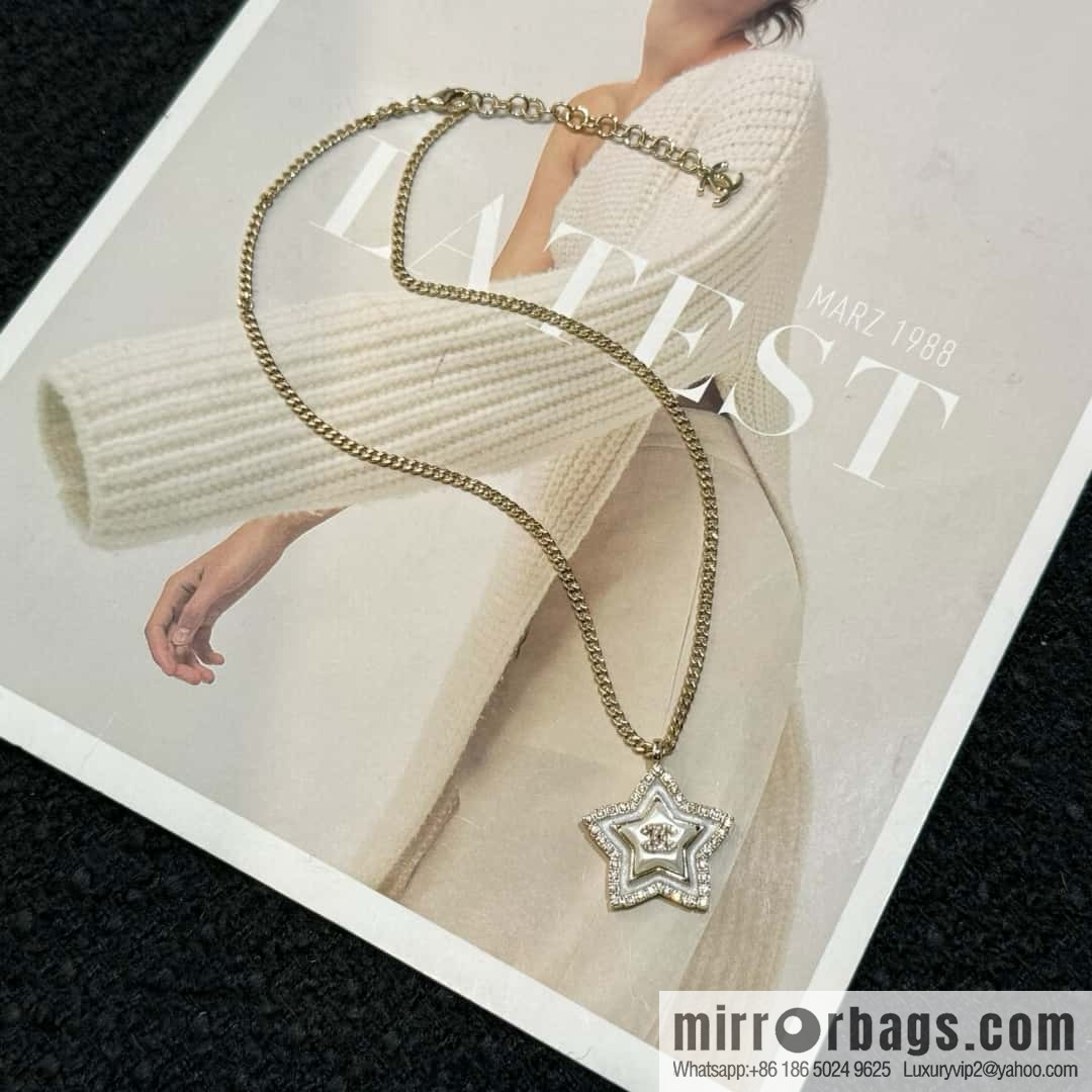 ❗️New ❗️☀️ New ☑️ Chanel pentagram ⭐ star necklace ☀️