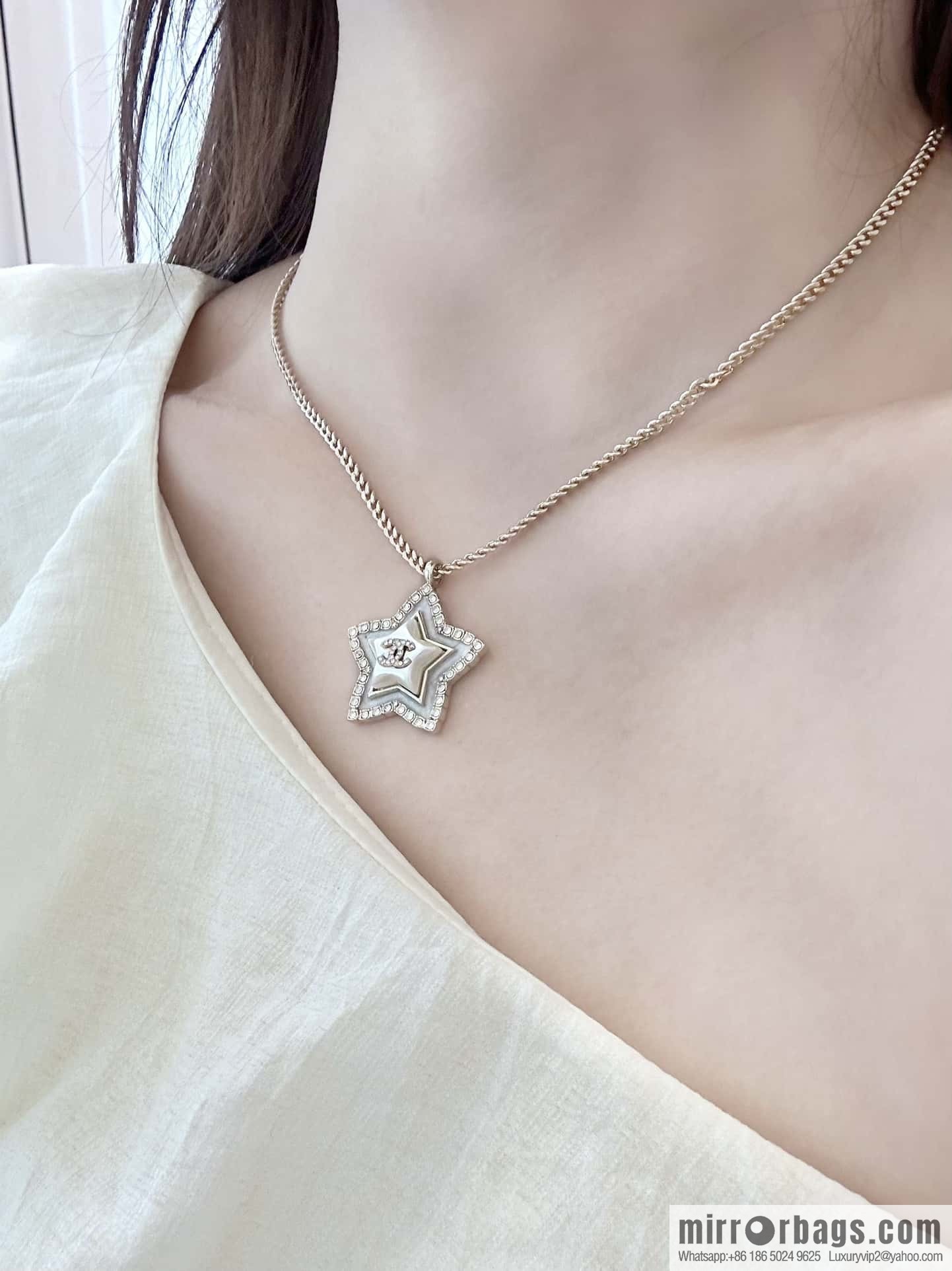 ❗️New ❗️☀️ New ☑️ Chanel pentagram ⭐ star necklace ☀️