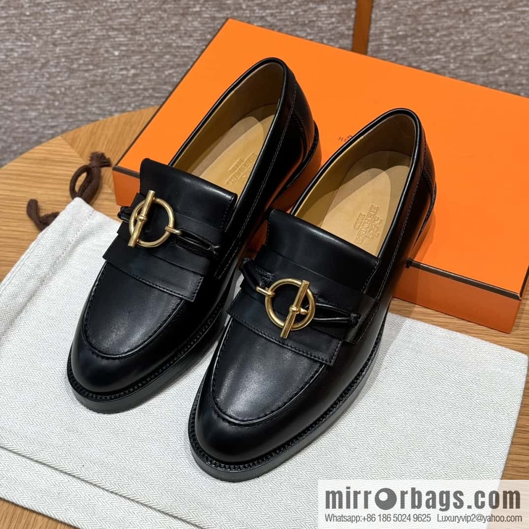 HERMES 108 lmpact loafer-loafers, black/Noir calfskin/calfskin