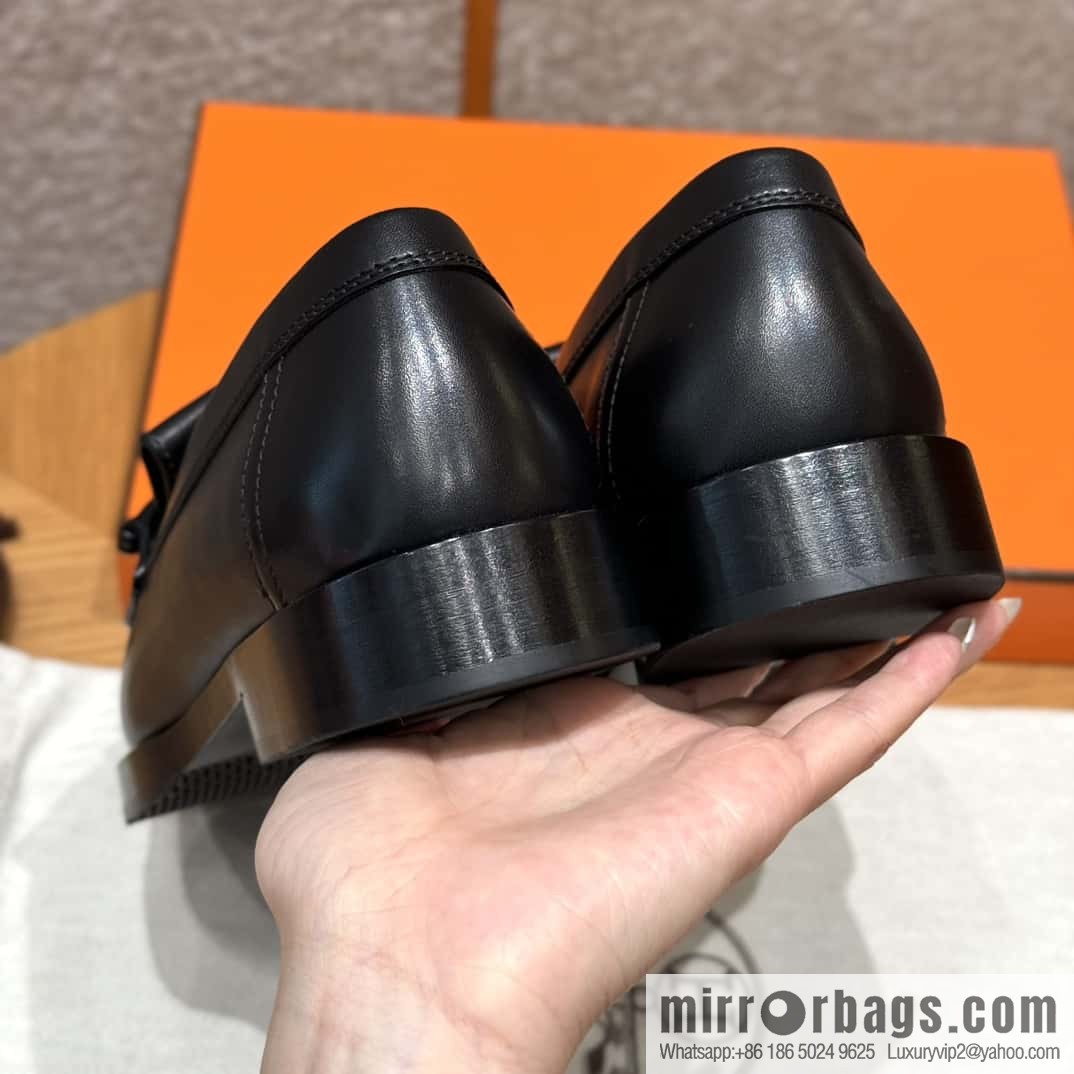 HERMES 108 lmpact loafer-loafers, black/Noir calfskin/calfskin