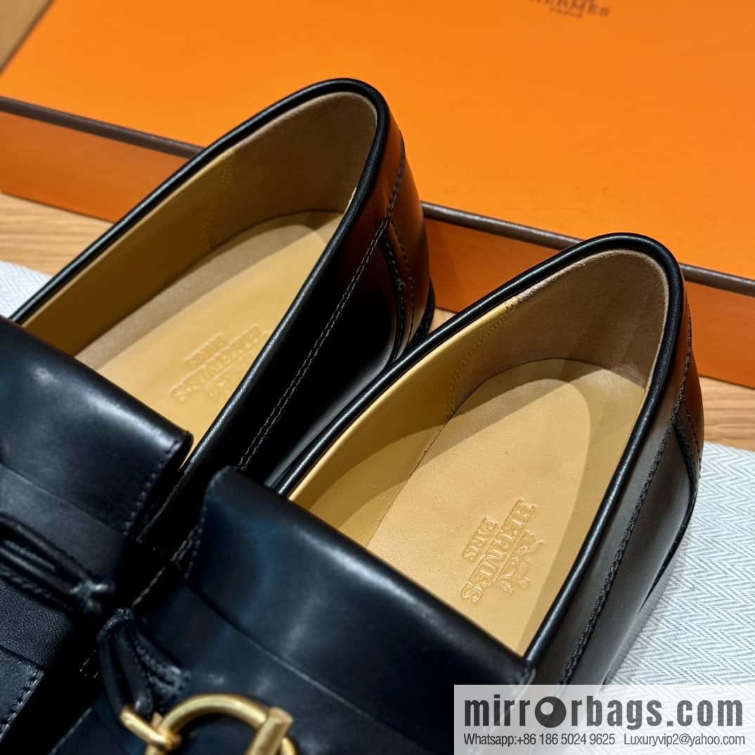 HERMES 108 lmpact loafer-loafers, black/Noir calfskin/calfskin