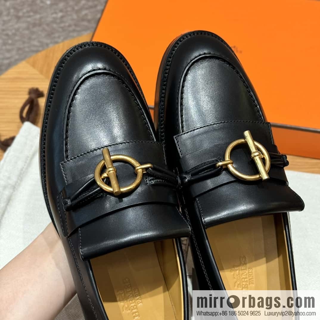 HERMES 108 lmpact loafer-loafers, black/Noir calfskin/calfskin