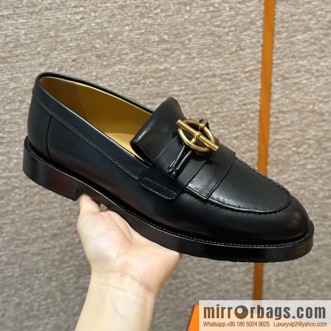 HERMES 108 lmpact loafer-loafers, black/Noir calfskin/calfskin