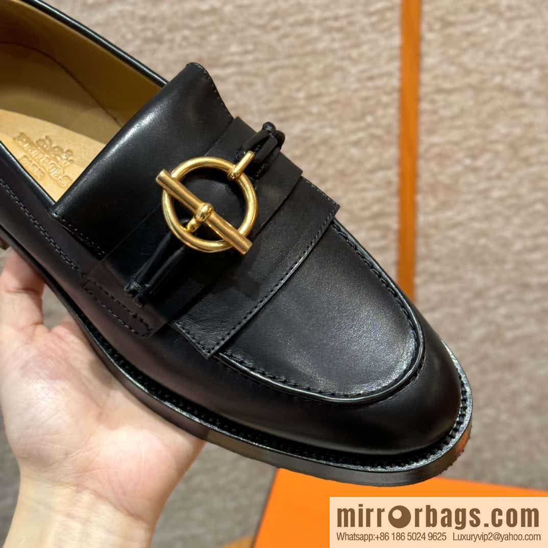 HERMES 108 lmpact loafer-loafers, black/Noir calfskin/calfskin