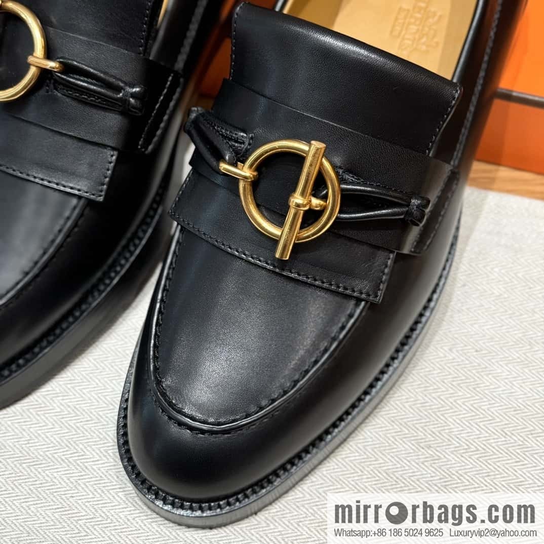 HERMES 108 lmpact loafer-loafers, black/Noir calfskin/calfskin