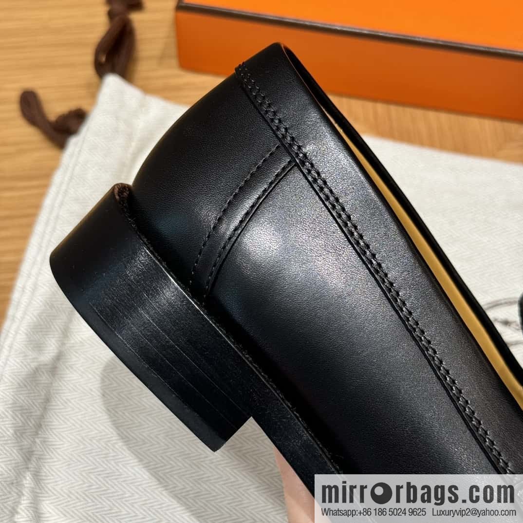 HERMES 108 lmpact loafer-loafers, black/Noir calfskin/calfskin