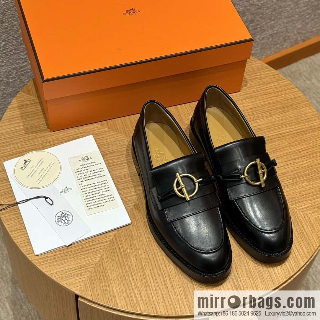 HERMES 108 lmpact loafer-loafers, black/Noir calfskin/calfskin
