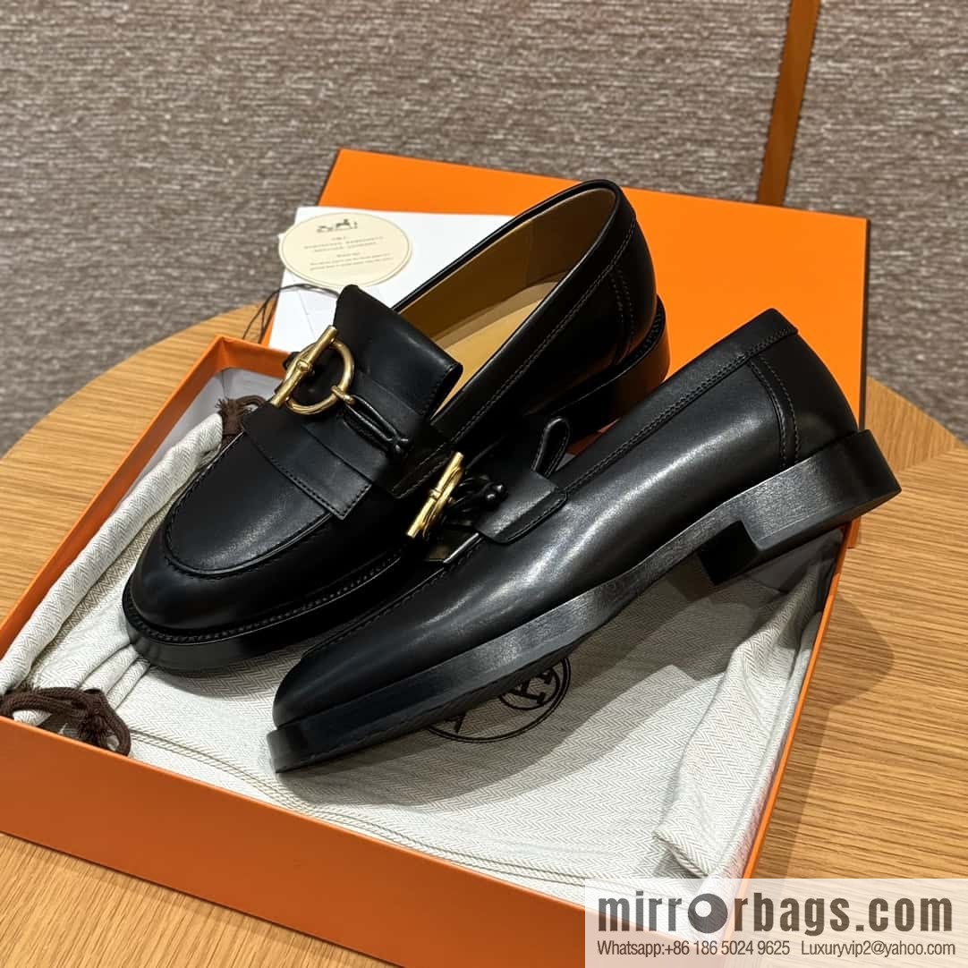 HERMES 108 lmpact loafer-loafers, black/Noir calfskin/calfskin