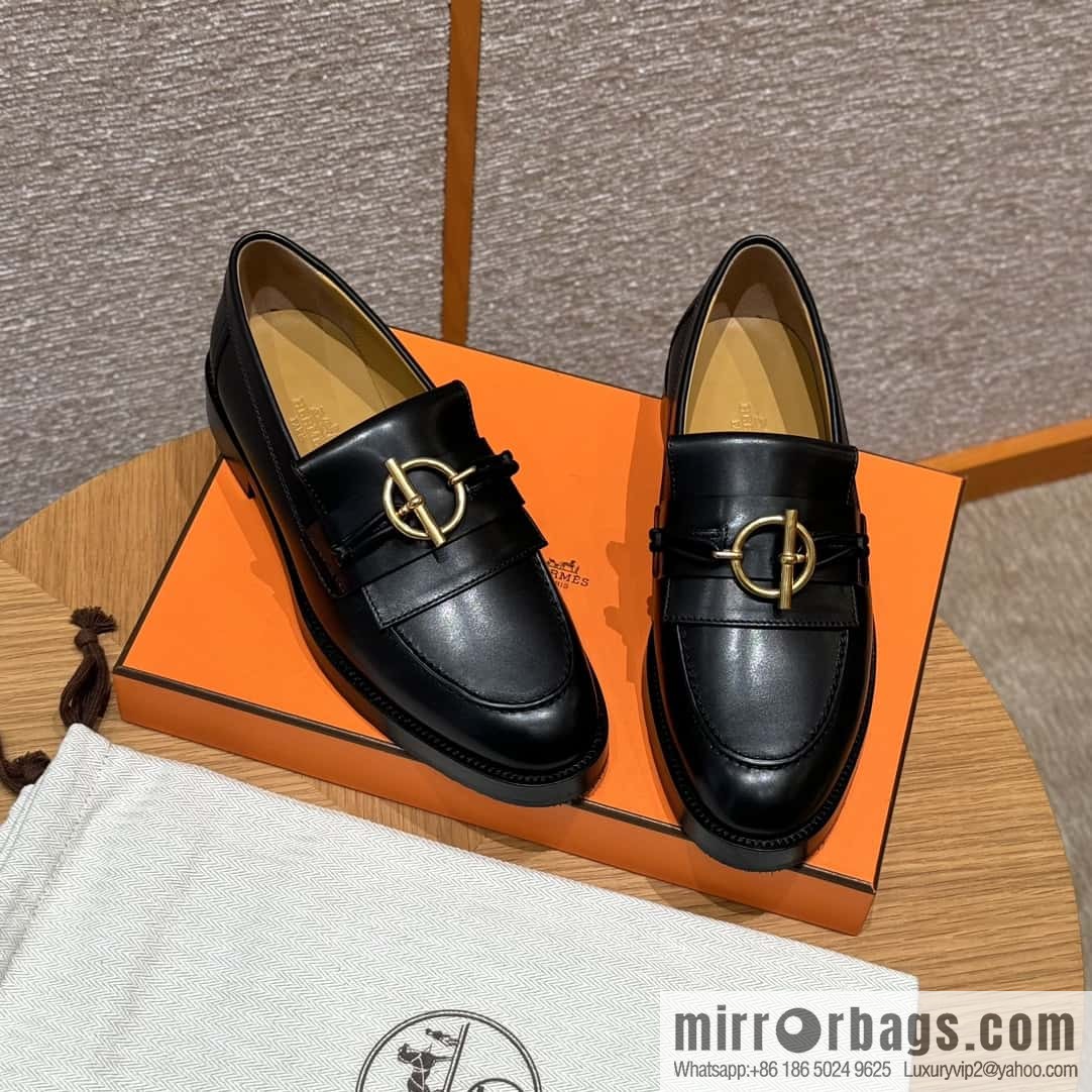 HERMES 108 lmpact loafer-loafers, black/Noir calfskin/calfskin