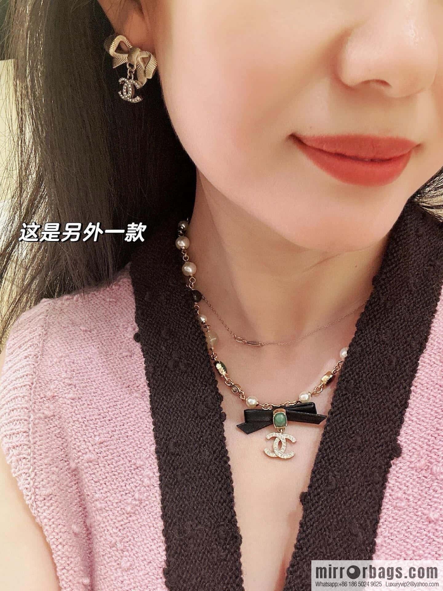❗️New ❗️ ☀️ New ☑️ Chanel Emerald Bow Necklace ☀️