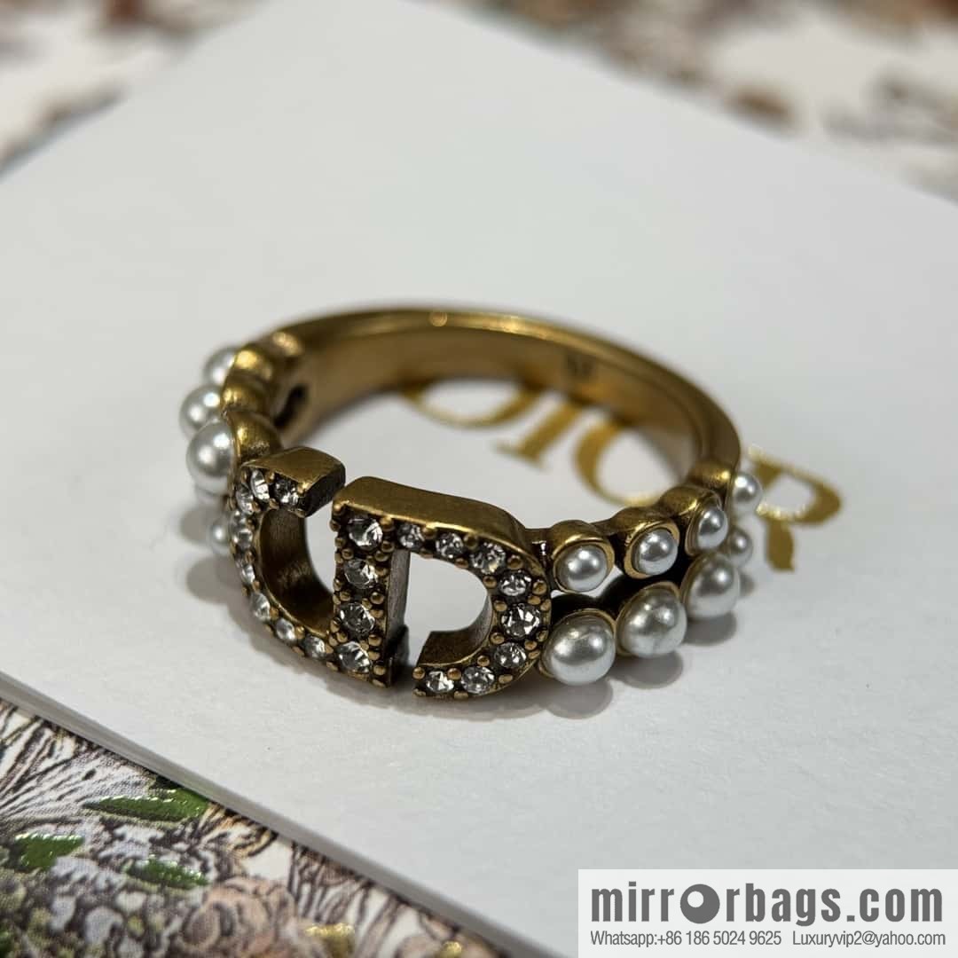 New ☑️ DIOR CD Pearl Ring