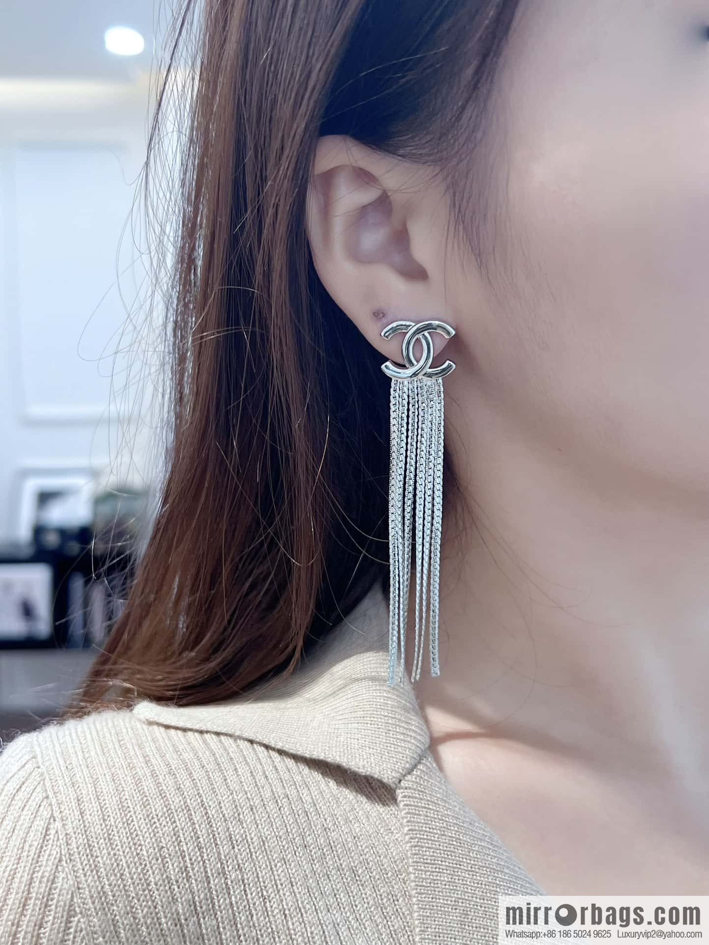 ❗️New ❗️☀️ new ☑️ chanel c2 double c tassel earrings ☀️