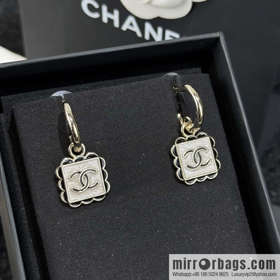 ❗️New ❗️ ☀️ new ☑️ chanel c2 double c square stud earrings ☀️