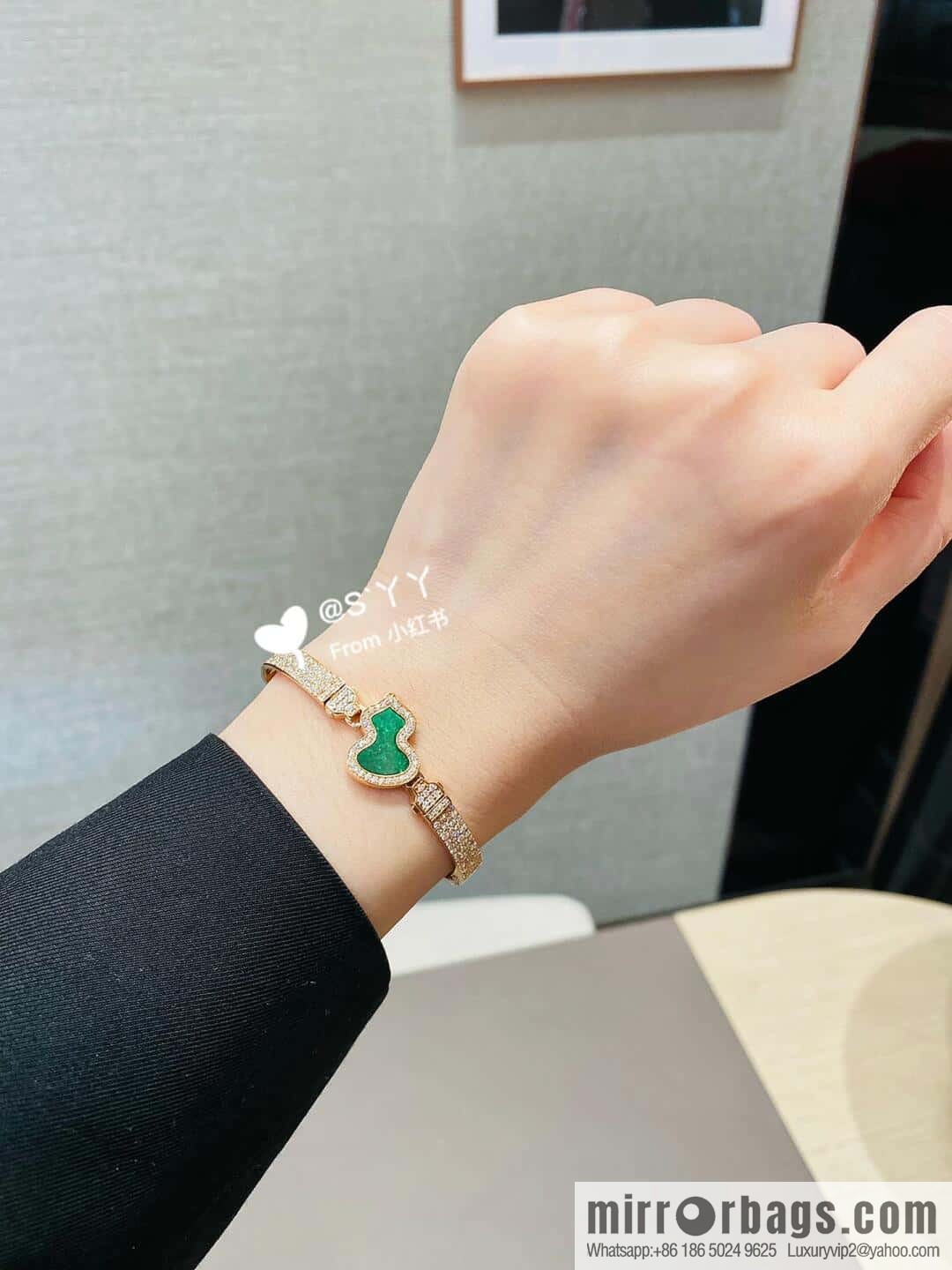 ❗️New ❗️ ☀️ Qeelin Kirin Petite Wulu agate malachite white fritillary gourd bracelet bracelet ☀️