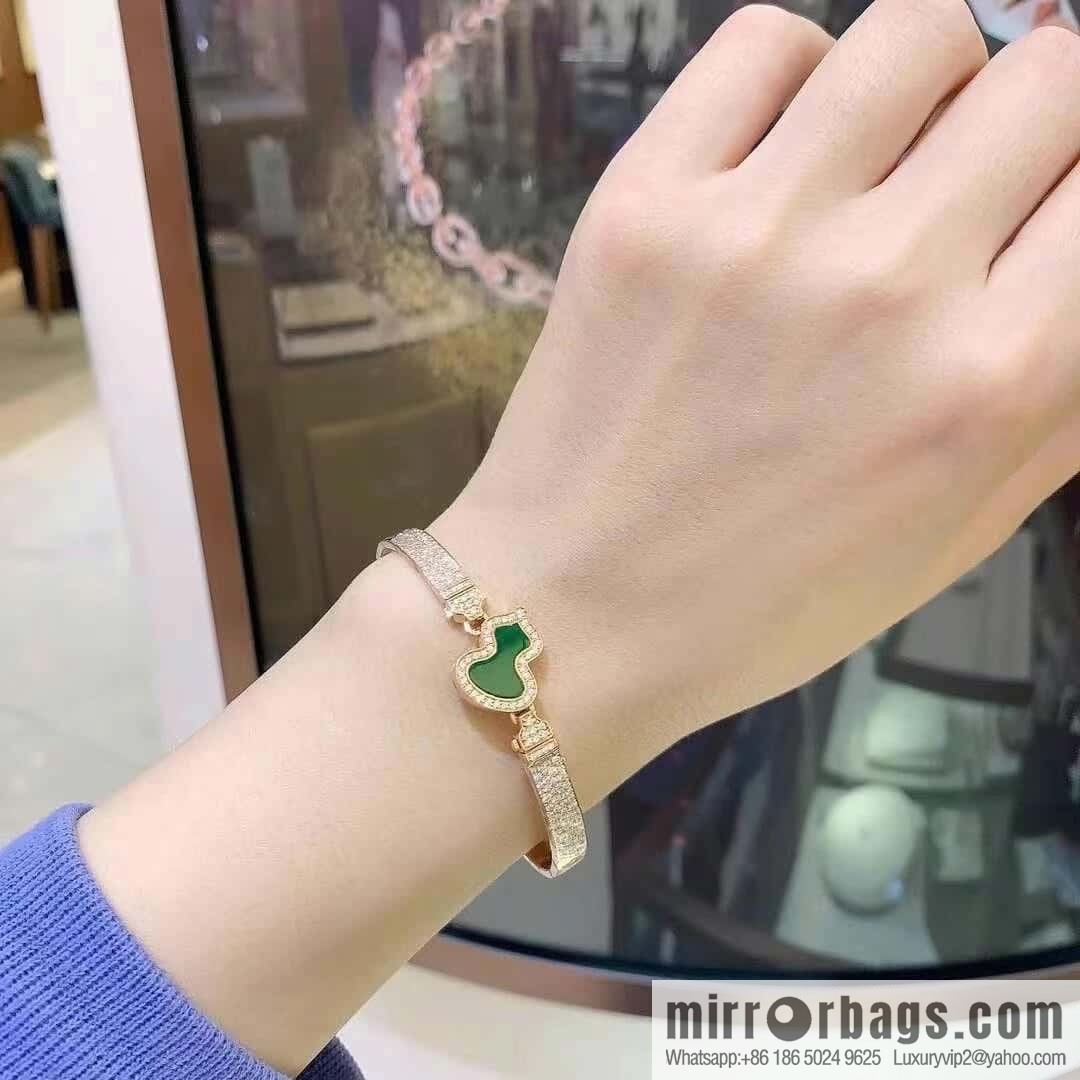 ❗️New ❗️ ☀️ Qeelin Kirin Petite Wulu agate malachite white fritillary gourd bracelet bracelet ☀️