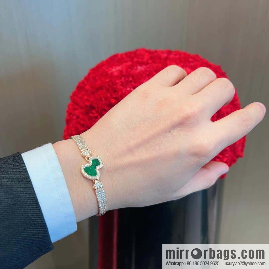 ❗️New ❗️ ☀️ Qeelin Kirin Petite Wulu agate malachite white fritillary gourd bracelet bracelet ☀️