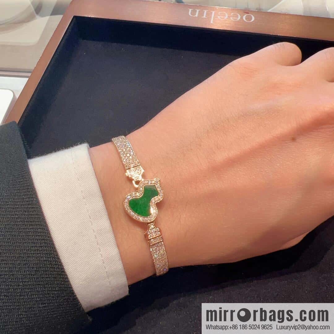 ❗️New ❗️ ☀️ Qeelin Kirin Petite Wulu agate malachite white fritillary gourd bracelet bracelet ☀️