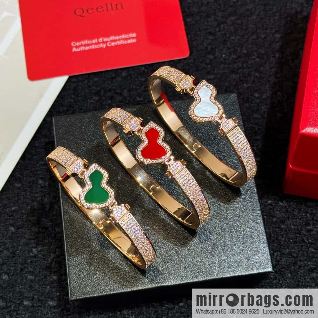 ❗️New ❗️ ☀️ Qeelin Kirin Petite Wulu agate malachite white fritillary gourd bracelet bracelet ☀️