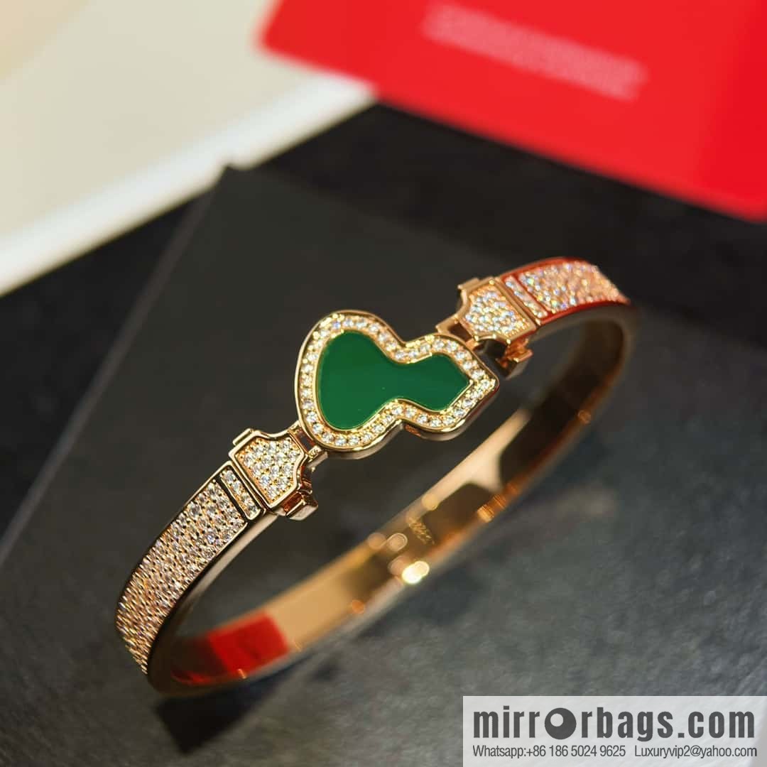 ❗️New ❗️ ☀️ Qeelin Kirin Petite Wulu agate malachite white fritillary gourd bracelet bracelet ☀️