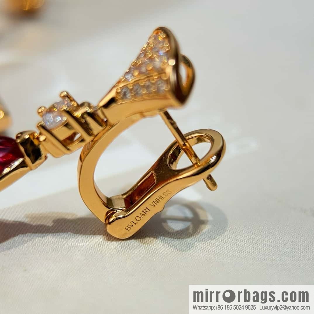 ❗️New ❗️ ☀ BVLGARI DIVAS'DREAM Liu Yifei same fan stud earrings ☀️