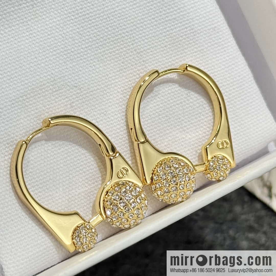 New ☑️ Dior full diamond stud earrings