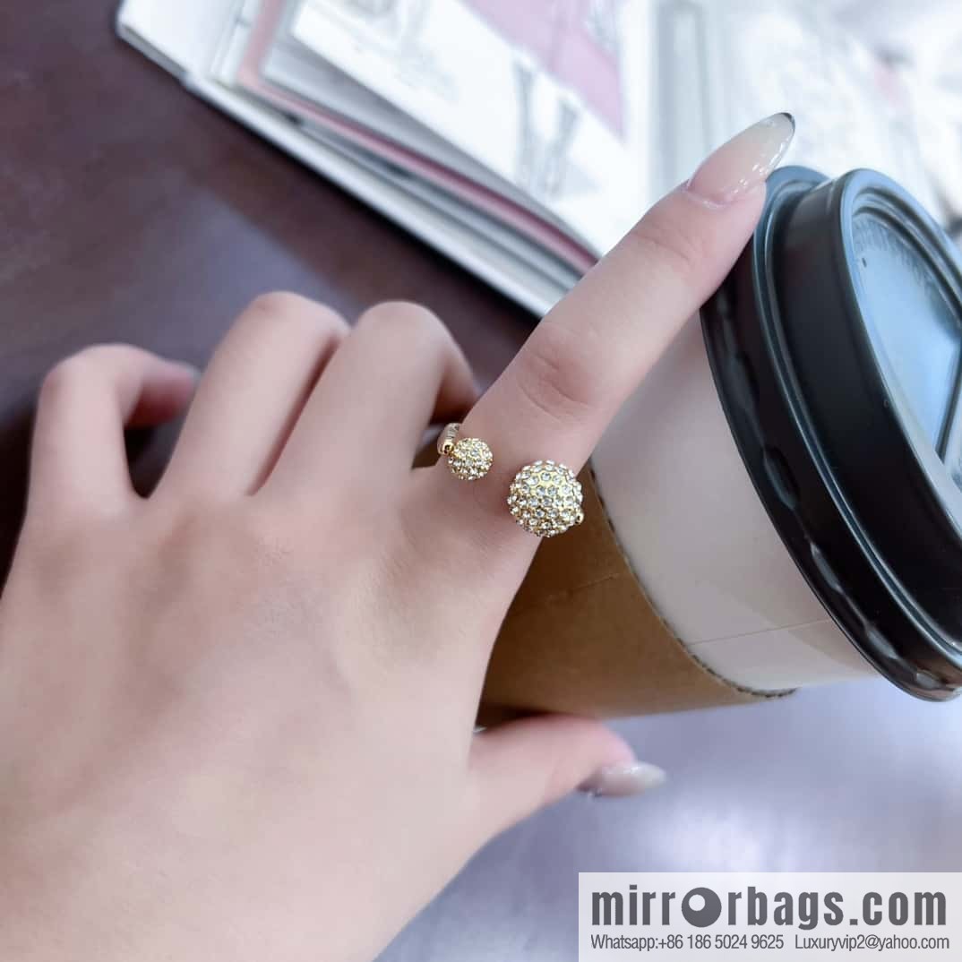 New ☑️ DIOR full diamond ball ring
