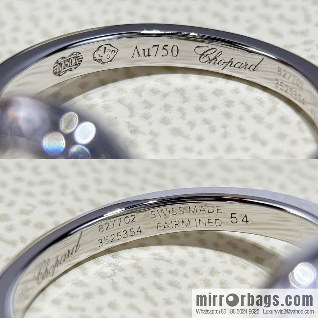 ❗️New ❗️ Chopard HAPPY DIAMONDS full diamond round three diamond ring