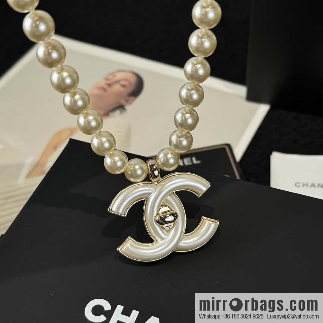 ❗️New ❗️☀️ New ☑️ Chanel Double C Pearl Necklace ☀️