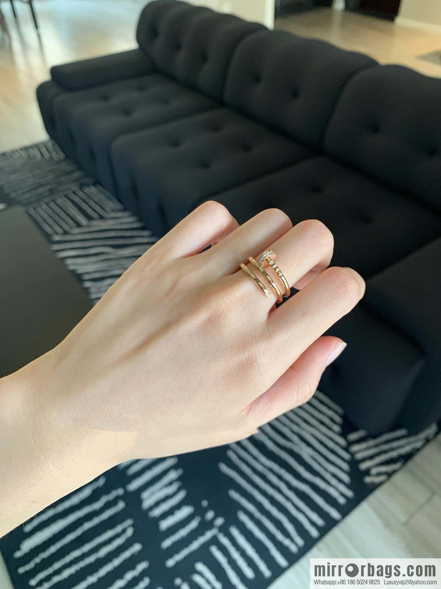 ❗New ❗ ☀ Cartier Cartier three-ring nail ring ☀