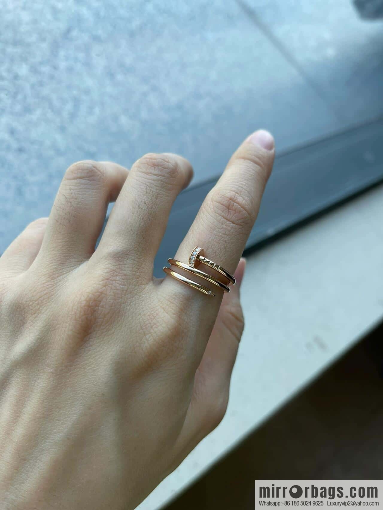 ❗New ❗ ☀ Cartier Cartier three-ring nail ring ☀
