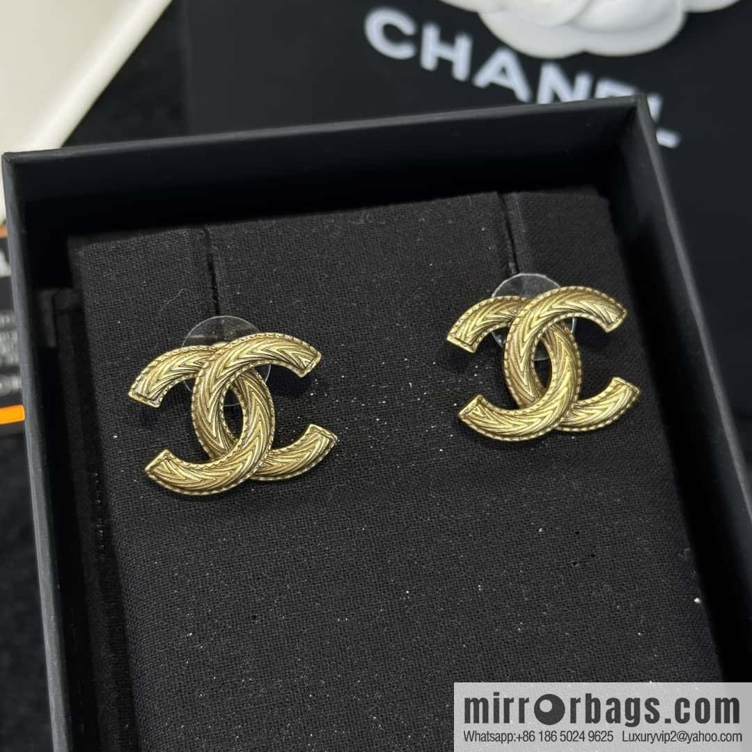 ❗️New ❗️ ☀️ new ☑️ chanel c1 double c stud earrings ☀️