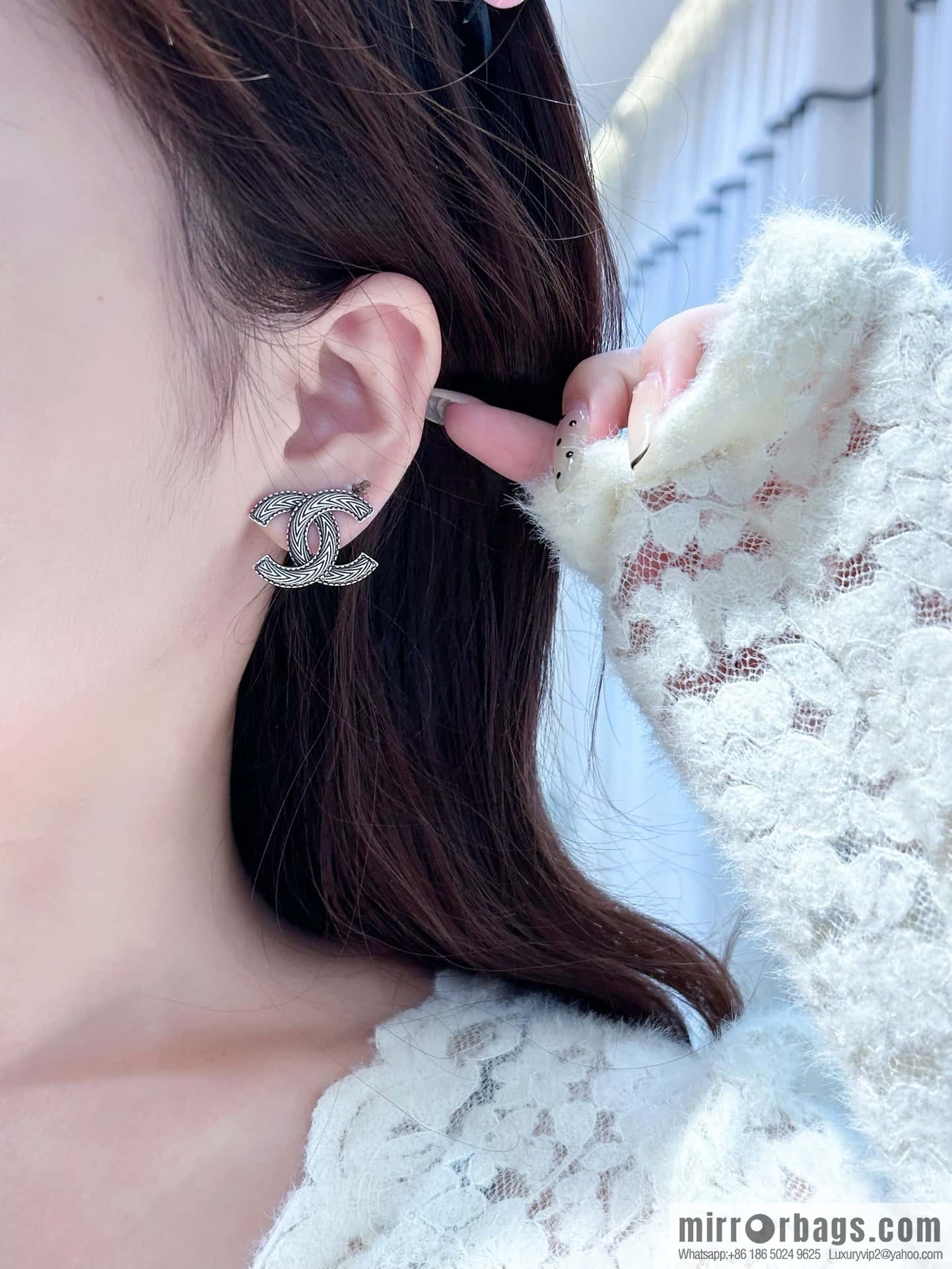 ❗️New ❗️ ☀️ new ☑️ chanel c1 double c stud earrings ☀️