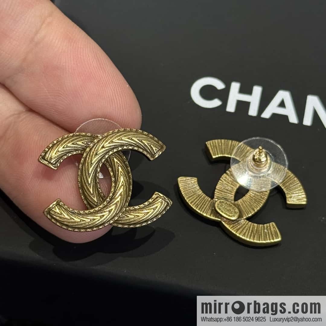 ❗️New ❗️ ☀️ new ☑️ chanel c1 double c stud earrings ☀️