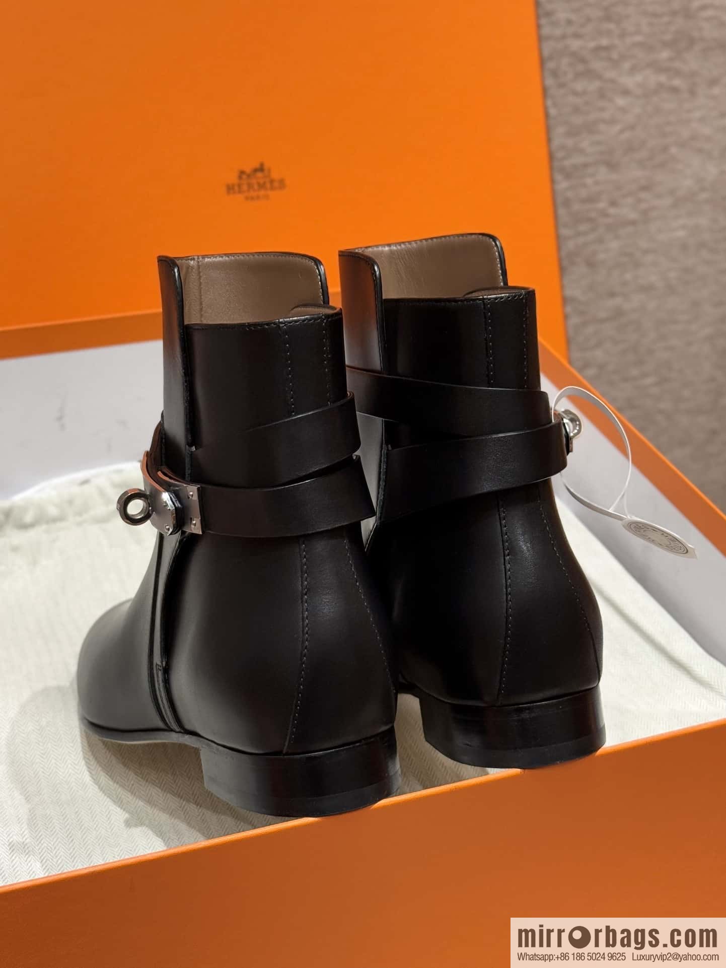 HERMES 193 Neo & Naked Boots, Black/89/Noir Calfskin