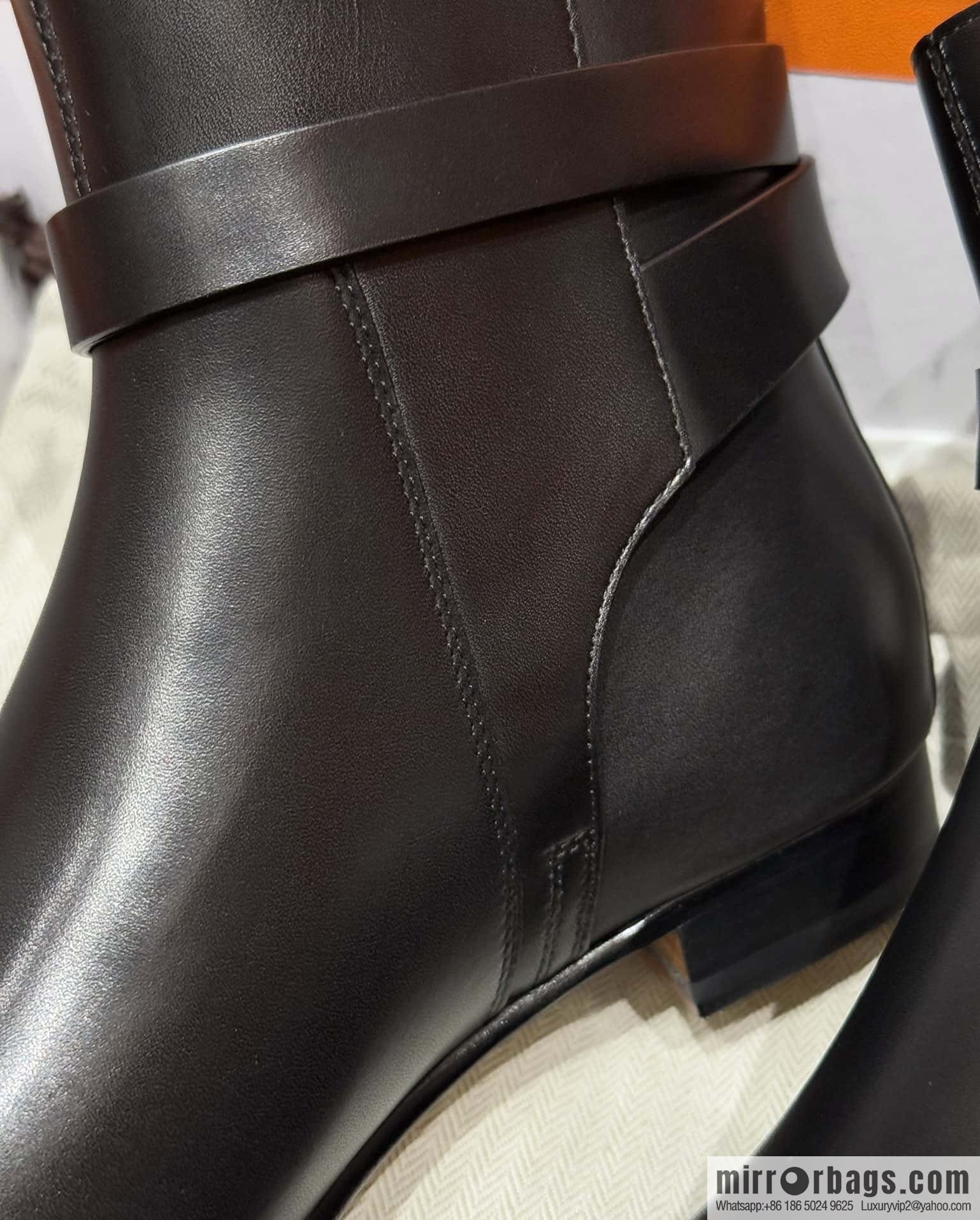 HERMES 193 Neo & Naked Boots, Black/89/Noir Calfskin