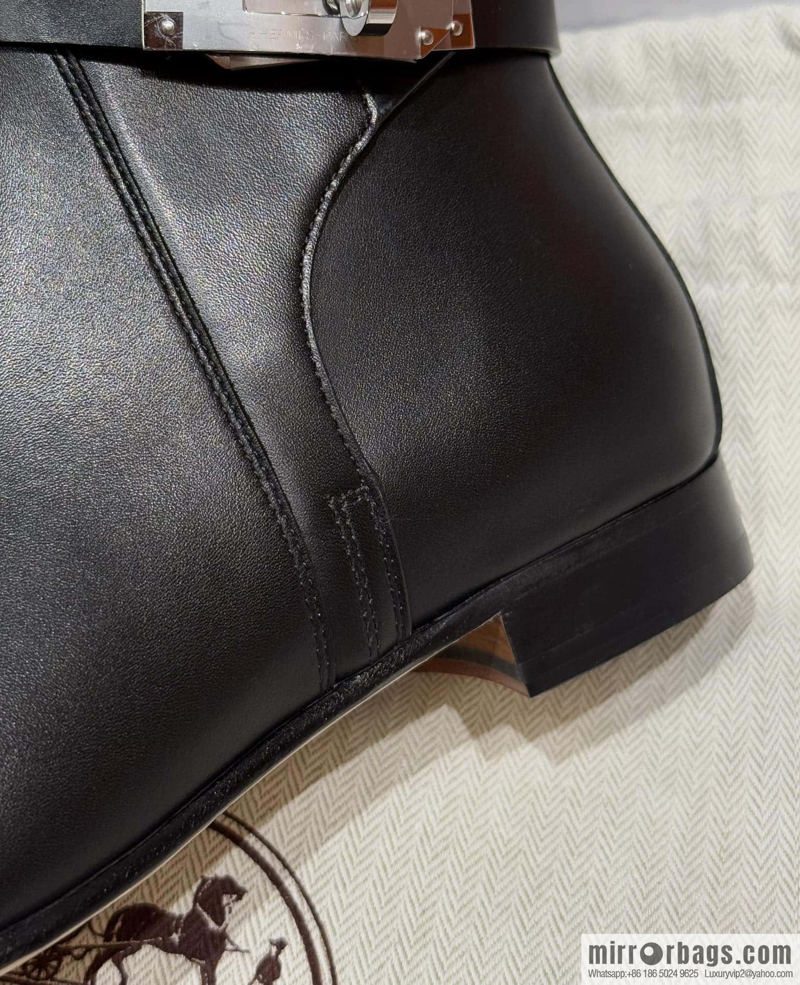 HERMES 193 Neo & Naked Boots, Black/89/Noir Calfskin