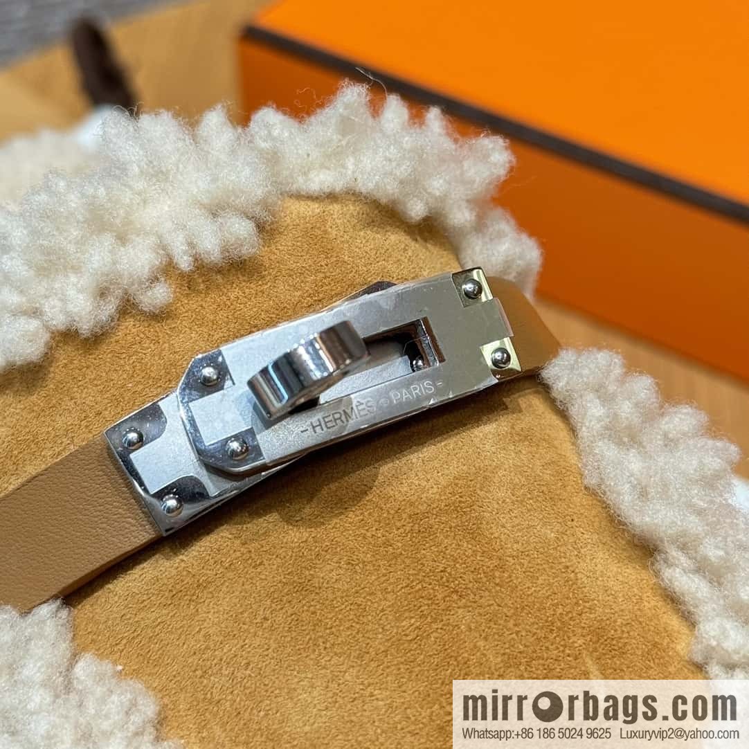 HERMES 188 Oz Mule shoes, natural/light beige/Naturel/Ecru wool/Woolskin/suede/Chamois leather