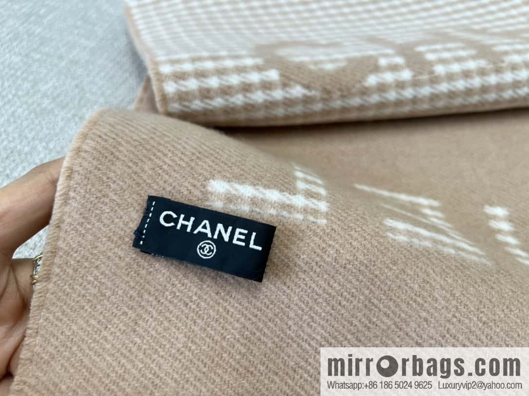 ππππππο½πππ thousand bird grid color matching double-sided cashmere scarf βͺοΈ milk tea color
