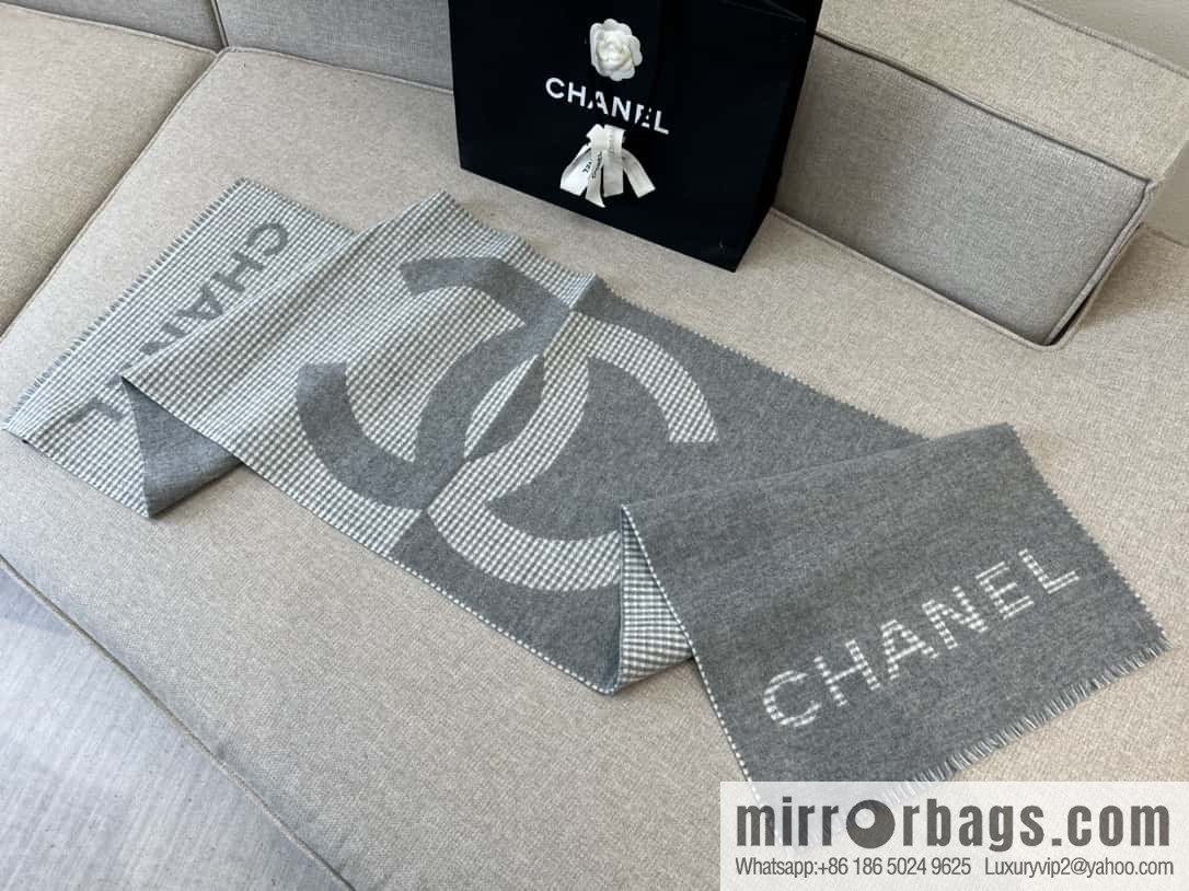 ππππππο½πππ thousand bird grid color matching double-sided cashmere scarf βͺοΈ gray