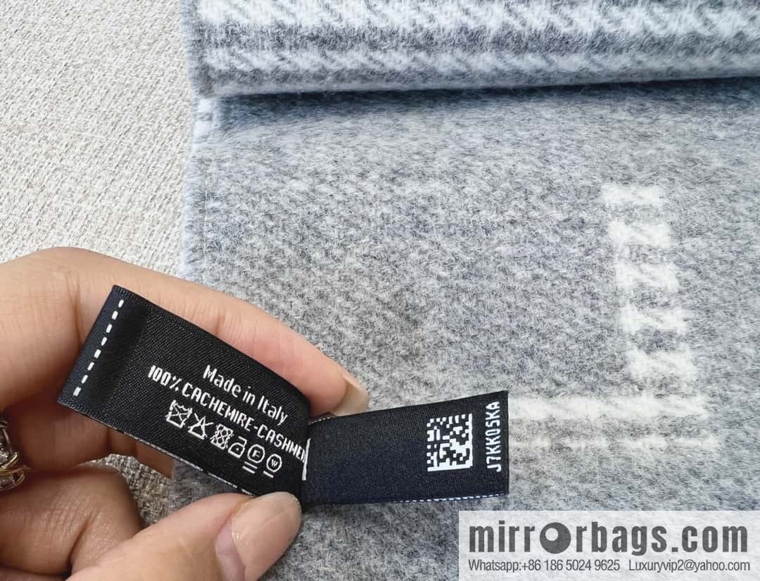 ππππππο½πππ thousand bird grid color matching double-sided cashmere scarf βͺοΈ gray