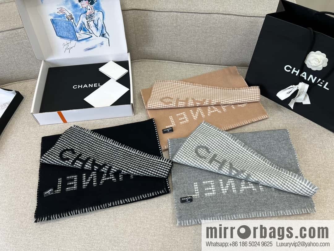 ππππππο½πππ thousand bird grid color matching double-sided cashmere scarf βͺοΈ gray