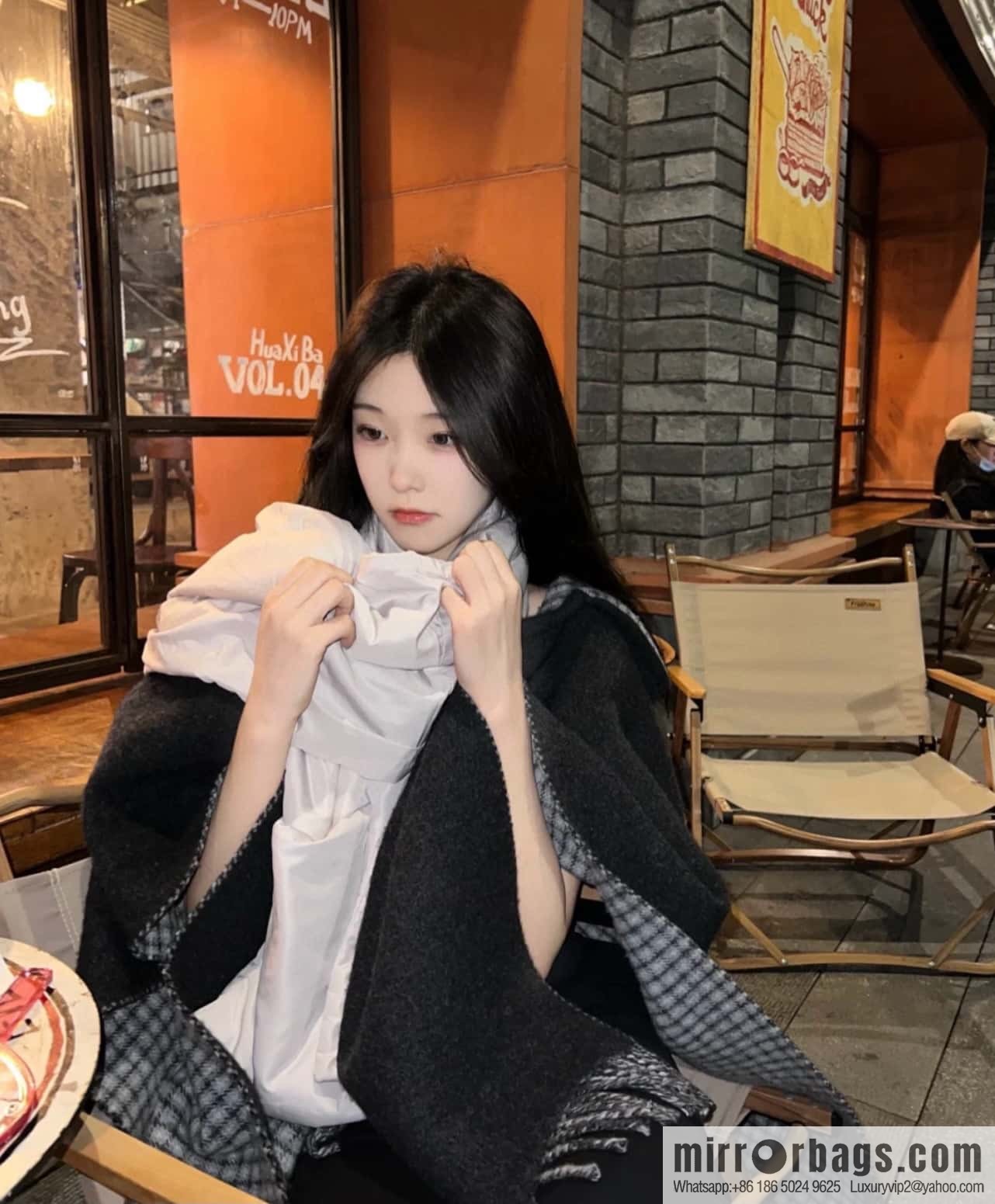 • Jacket cape ▪️ black gray