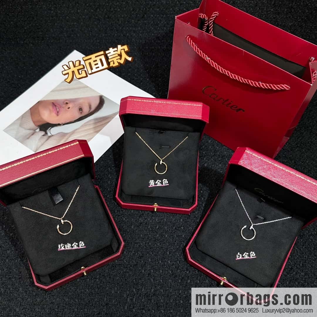 ❗New ❗ ☀ Cartier Cartier Glossy, Full Diamond, Nail Necklace ☀