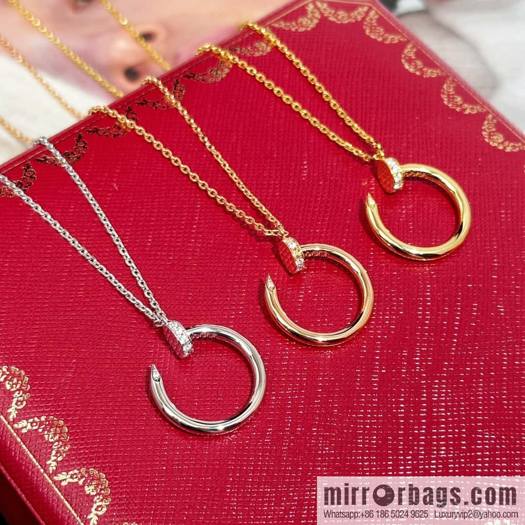❗New ❗ ☀ Cartier Cartier Glossy, Full Diamond, Nail Necklace ☀