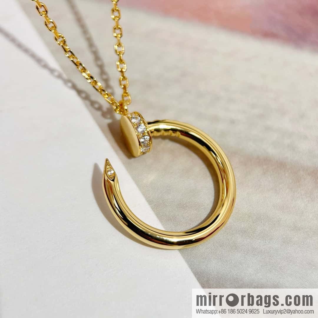 ❗New ❗ ☀ Cartier Cartier Glossy, Full Diamond, Nail Necklace ☀