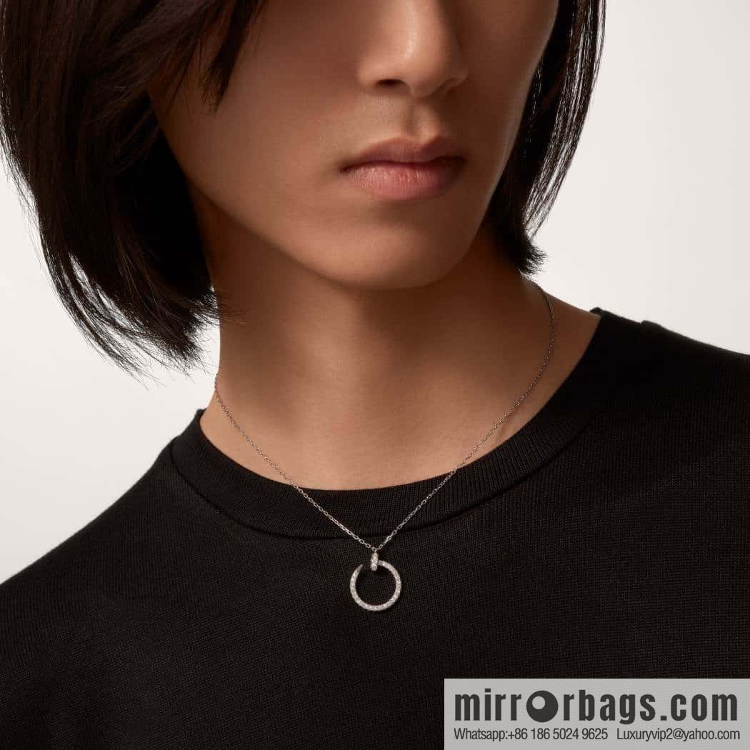 ❗New ❗ ☀ Cartier Cartier Glossy, Full Diamond, Nail Necklace ☀
