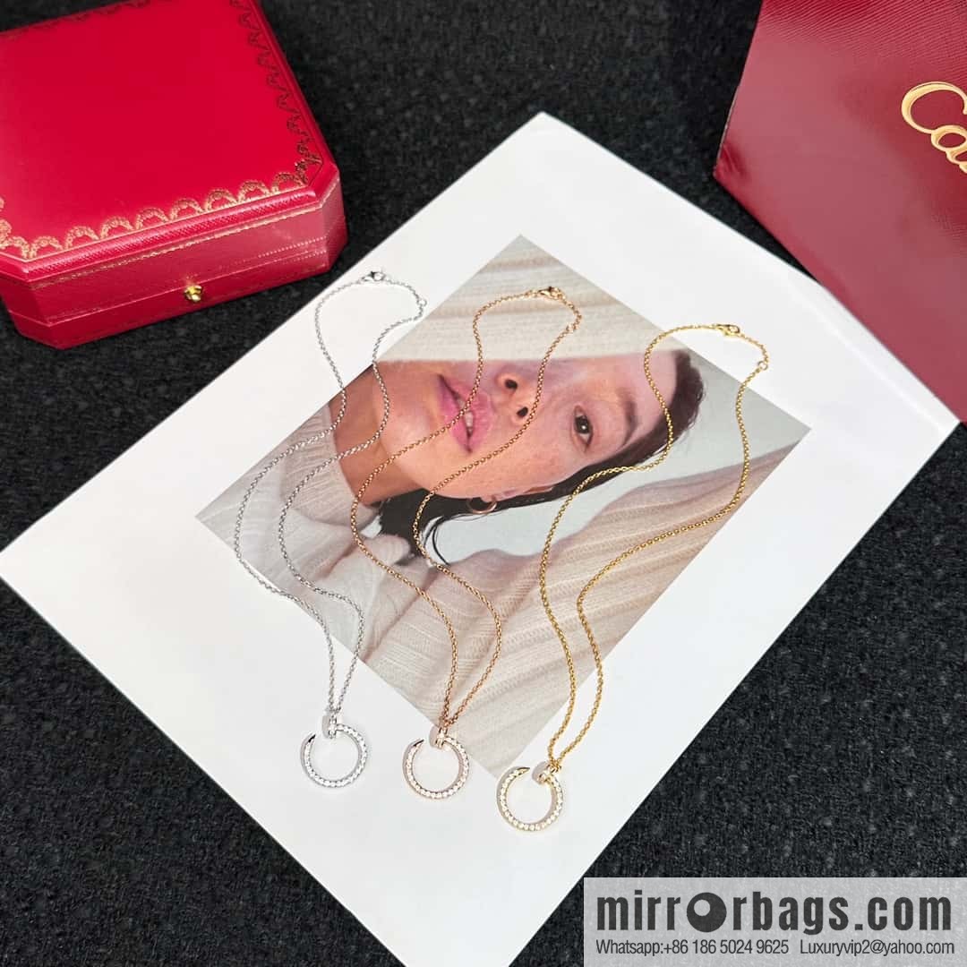 ❗New ❗ ☀ Cartier Cartier Glossy, Full Diamond, Nail Necklace ☀