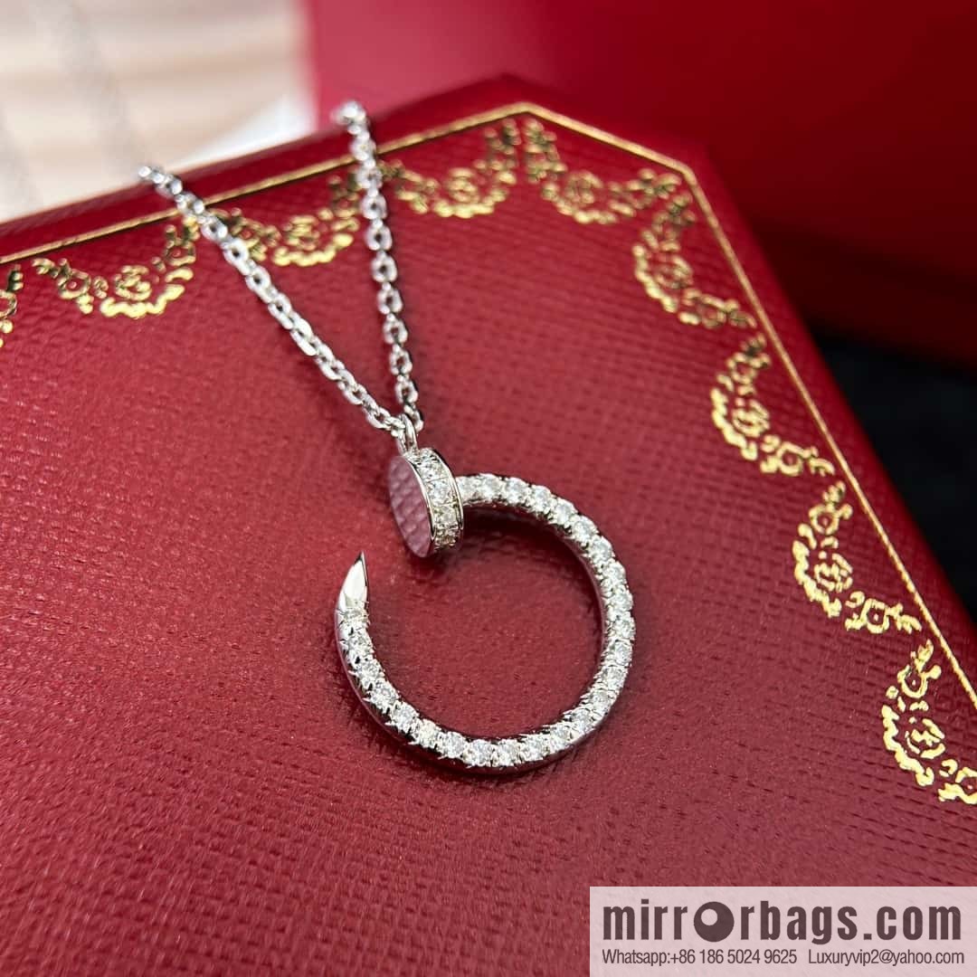 ❗New ❗ ☀ Cartier Cartier Glossy, Full Diamond, Nail Necklace ☀