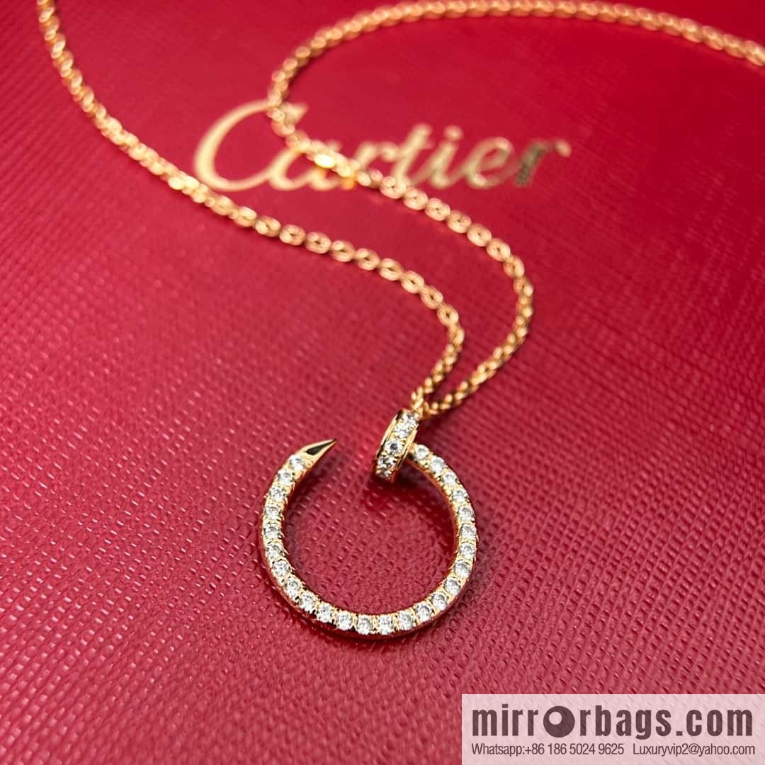 ❗New ❗ ☀ Cartier Cartier Glossy, Full Diamond, Nail Necklace ☀